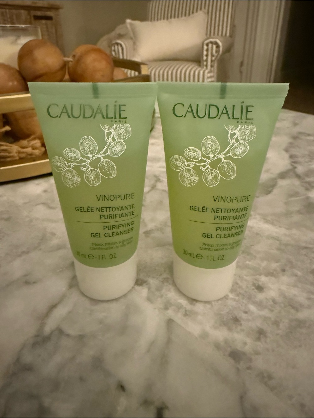 Caudalie Vinopure Purifying Gel Cleanser - light green